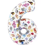 Bluey Friends Folija balon broj 6, 66 cm