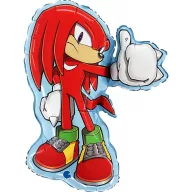 Sonic the Hedgehog Knuckles folija balon 66 cm
