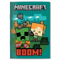   Minecraft Boom B/5 školska bilježnica s linijama, 40 listova