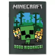   Minecraft Good Riddance Bilježnica A5 s linijama, 40 listova