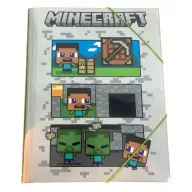 Minecraft Block World Mapa s elastičnom trakom A/4