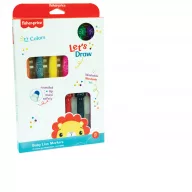 Fisher-Price Let's Draw perive flomastere, set od 12