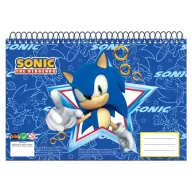 Sonic the Hedgehog Rush A/4 spiralna skicirka, 30 lista