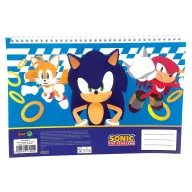   Sonic the Hedgehog Trio A4 bilježnica sa spiralom, 30 listova