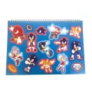 Sonic the Hedgehog Speedy A4 spiralni notes za skiciranje s 40 listova i naljepnicama