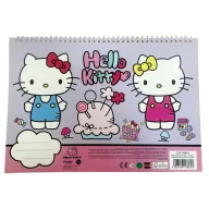  Hello Kitty World Spiralni skicirni blok A4, 40 listova s naljepnicama