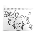 Hello Kitty World Spiralni skicirni blok A4, 40 listova s naljepnicama
