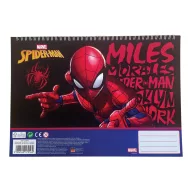   Spider-Man Miles Morales A/4 spiralni skicirni blok s 40 listova uz naljepnice
