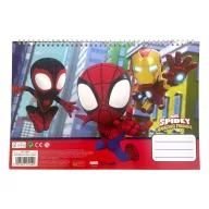   Spider-Man Spidey Web A/4 spiralni skicirni blok od 40 listova s naljepnicama