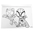 Spider-Man Spidey Web A/4 spiralni skicirni blok od 40 listova s naljepnicama