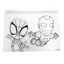 Spider-Man Spidey Web A/4 spiralni skicirni blok od 40 listova s naljepnicama
