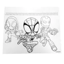 Spider-Man Spidey Web A/4 spiralni skicirni blok od 40 listova s naljepnicama