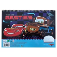   Disney Auti Roaring A/4 spiralni skicirni blok s 40 listova i naljepnicama