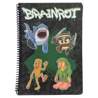   Brainrot Green B/5 spiralna bilježnica s linijama, 70 listova