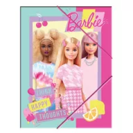 Barbie Happy Thoughts A/4 mapa s gumenim vrpcom