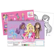   Barbie Paints Spiralna skicirka A/4 s 40 listova i naljepnicama