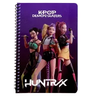   K-Pop Demon Hunters Singer Trio B/5 linirani spiralni bilježnica, 70 listova