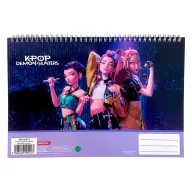 K-Pop Demon Hunters Hunterx A/4 spirala skicirka, 30 listova