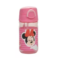 Disney Minnie Wink plastična boca sa slamkom i kukom 350 ml
