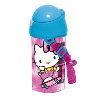   Hello Kitty Skateboard plastična boca sa slamkom i kukom 500 ml