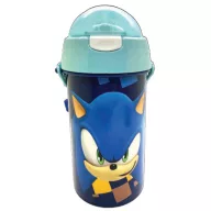   Sonic the Hedgehog Speed Blue plastična boca sa slamkom i kukom 500 ml