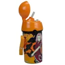 Naruto Fire plastična boca s slamkom i kukom 500 ml