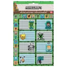 Minecraft Creepers Need Hugs naljepnice za bilježnicu, set od 16 kom