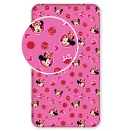 Disney Minnie Hearts gumena plahta 90x200 cm