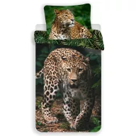Leopard Green posteljina 140×200cm, 70×90 cm