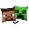 Minecraft Steve Creeper jastuk, ukrasni jastuk 40 x 40 cm