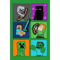   Minecraft Fight Izuzetno mekana polarna deka Badges 100*150 cm