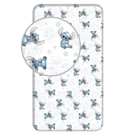 Disney Lilo i Stitch Ohana White gumirana plahta 90x200 cm