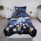 Harry Potter Hogwarts Night mikrofibra posteljina 140×200cm, 70×90 cm