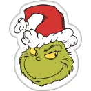Grinch Smile oblikovani jastuk, ukrasni jastuk 36x29 cm