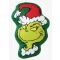 Grinch Green Smile ukrasni jastuk, jastuk u obliku 36x23 cm