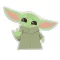 Star Wars Baby Yoda ukrasni jastuk u obliku