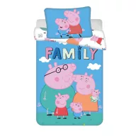   Pepina Praščić Big Pig Family dječji, vrtićki komplet posteljine 100×135cm, 40×60 cm