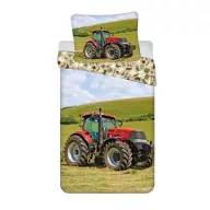 Traktor Red posteljina 140x200 cm, 70x90 cm