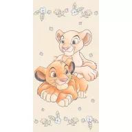   Disney Kralj lavova Simba & Nala ručnik za kupanje, plažni ručnik Žuta 70*140cm