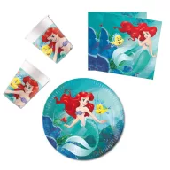   Disney Princeze Ariel Curious party set 36 kom. s tanjurom od 23 cm