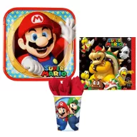  Super Mario Mushroom World party set od 36 komada s tanjurima od 23 cm