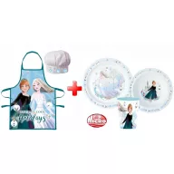   Disney Snježno kraljevstvo Royally Cool Božićna pregača i set plastičnog posuđa