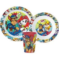   Psići u ophodnji Comic posuđe, mikro plastični set, s čašom od 260 ml