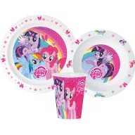   Moj mali poni Pink posuđe, micro plastični set s čašom 260 ml