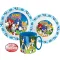 Sonic the Hedgehog Adventure set pribora za jelo, mikro plastični set s šalicom 350 ml