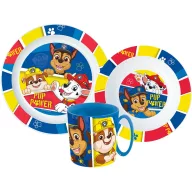   Psići u ophodnji Pup Power set posuđa, micro plastični set s šalicom 350 ml