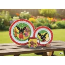 Bing Happy Bunny set posuđa, micro plastični set s šalicom 390 ml
