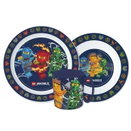   Lego Elemental Ninjago set posuđa, mikro plastični set s šalicom od 390 ml