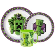   Minecraft The Movie set posuđa, mikroplastični set s šalicom 390 ml