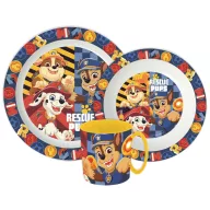   Psići u ophodnji Rescue Pups posuđe, mikro plastični set s šalicom 390 ml